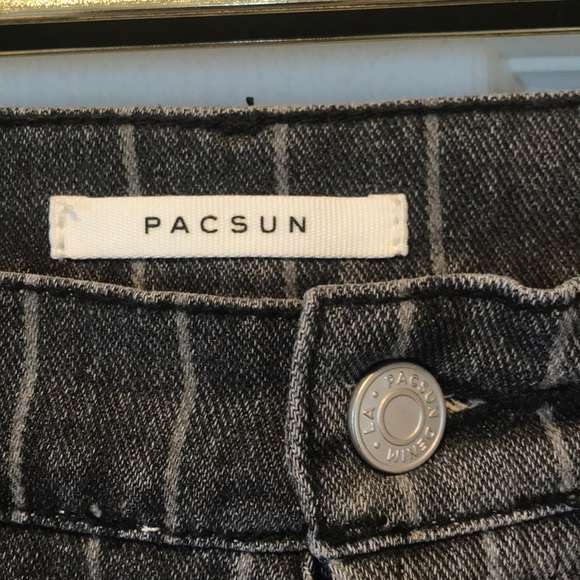 💥HP🎉PAC•SUN• Mom Jean- High Waist-Pin Stripe size 29 EUC! - Picture 6 of 16